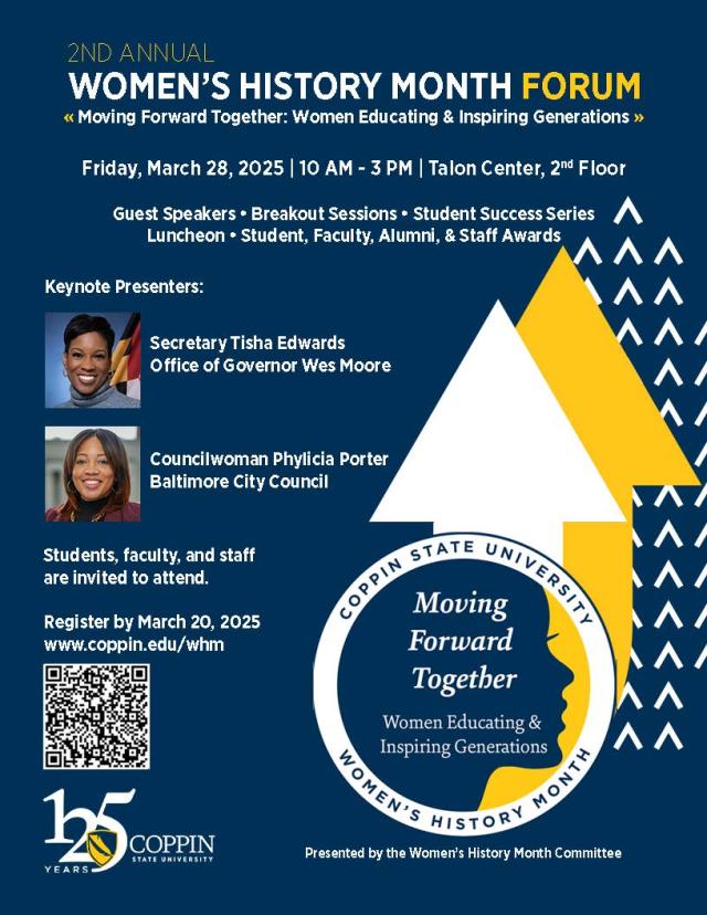Coppin State University Host Forum for Women’s History Month Coppin State University